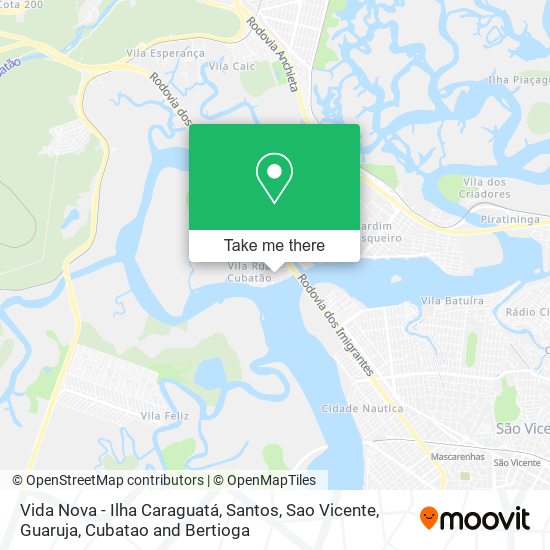 Vida Nova - Ilha Caraguatá map