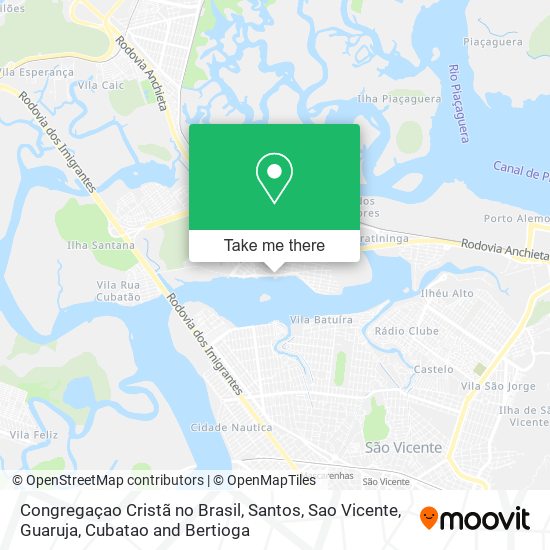 Congregaçao Cristã no Brasil map