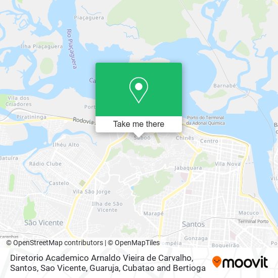 Mapa Diretorio Academico Arnaldo Vieira de Carvalho