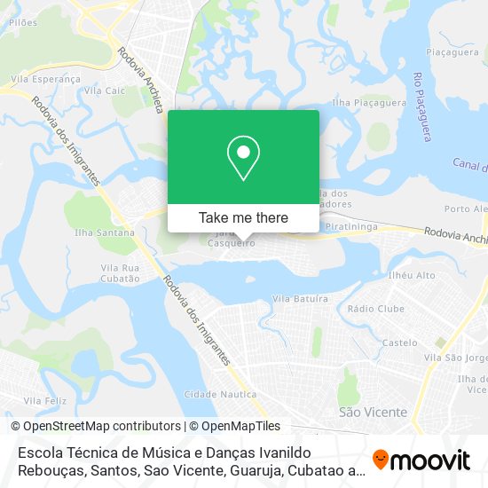 Mapa Escola Técnica de Música e Danças Ivanildo Rebouças