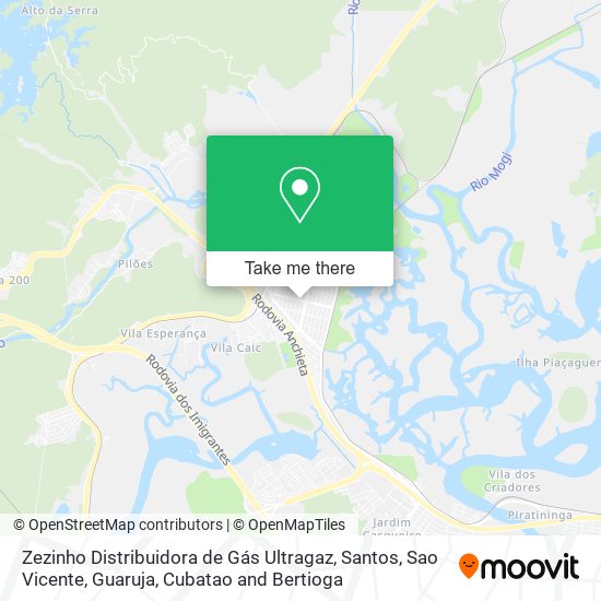 Zezinho Distribuidora de Gás Ultragaz map