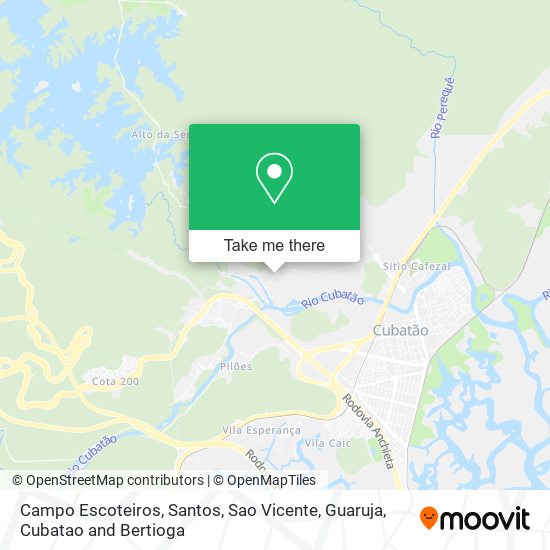 Campo Escoteiros map