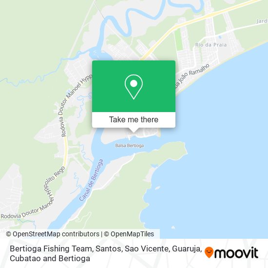 Mapa Bertioga Fishing Team