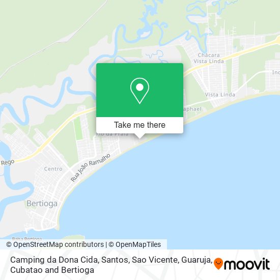 Mapa Camping da Dona Cida