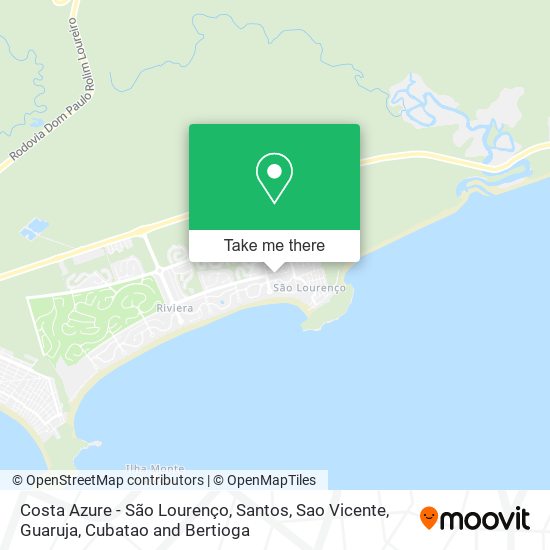 Costa Azure - São Lourenço map