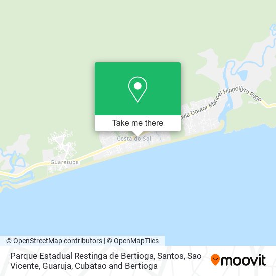 Parque Estadual Restinga de Bertioga map