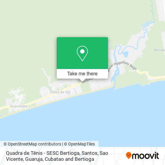 Quadra de Tênis - SESC Bertioga map