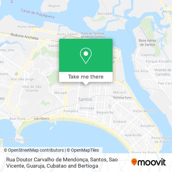 Rua Doutor Carvalho de Mendonça map