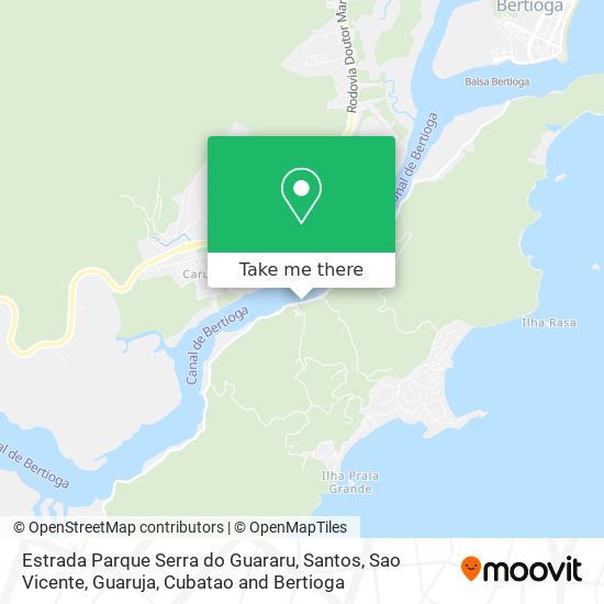 Estrada Parque Serra do Guararu map