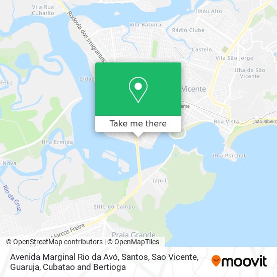 Avenida Marginal Rio da Avó map