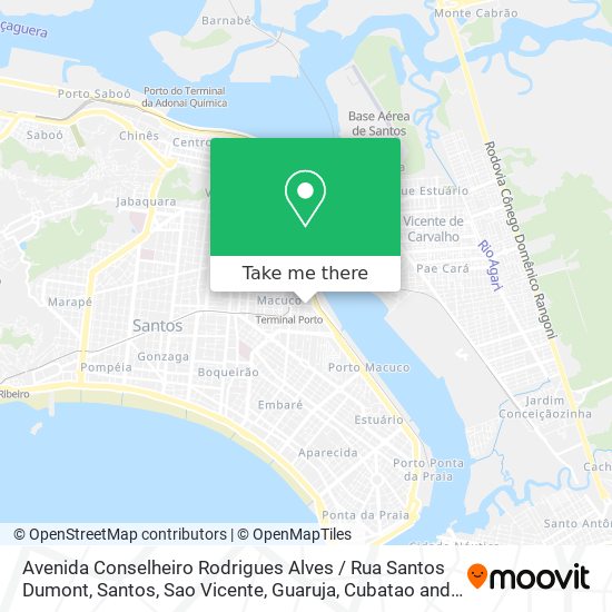 Avenida Conselheiro Rodrigues Alves / Rua Santos Dumont map