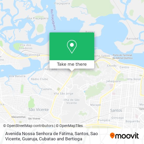 Mapa Avenida Nossa Senhora de Fátima