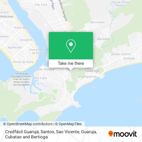 Credfácil Guarujá map