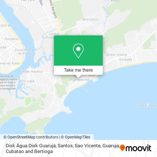 Disk Água Disk Guarujá map