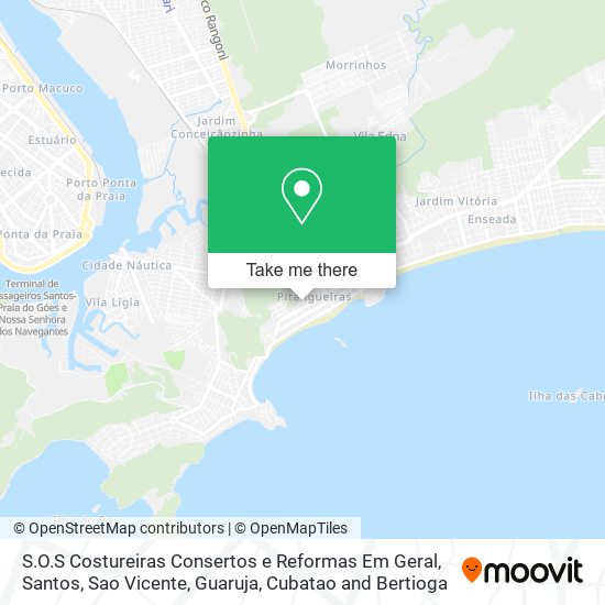 Mapa S.O.S Costureiras Consertos e Reformas Em Geral