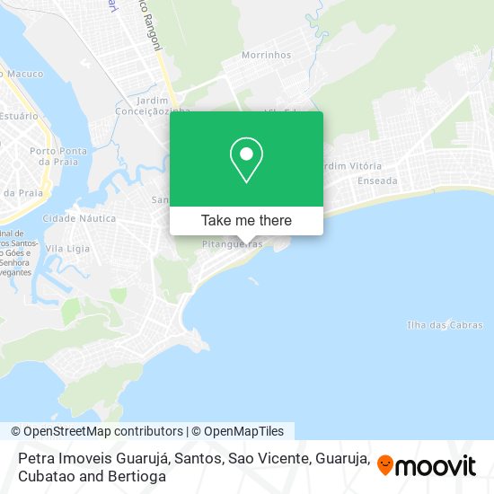 Mapa Petra Imoveis Guarujá