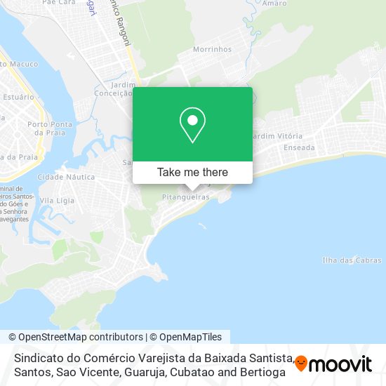 Sindicato do Comércio Varejista da Baixada Santista map