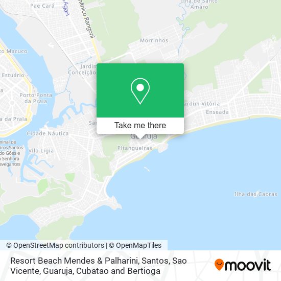 Mapa Resort Beach Mendes & Palharini