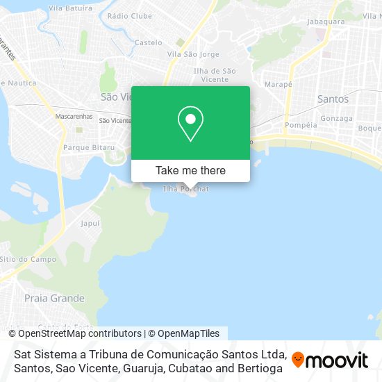 Sat Sistema a Tribuna de Comunicação Santos Ltda map