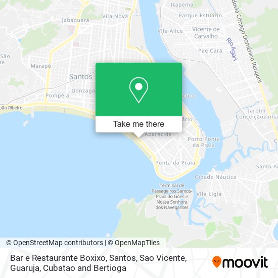 Mapa Bar e Restaurante Boxixo