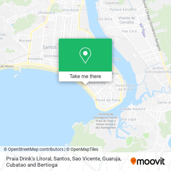 Praia Drink's Litoral map