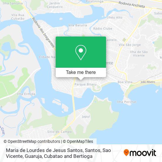 Mapa Maria de Lourdes de Jesus Santos