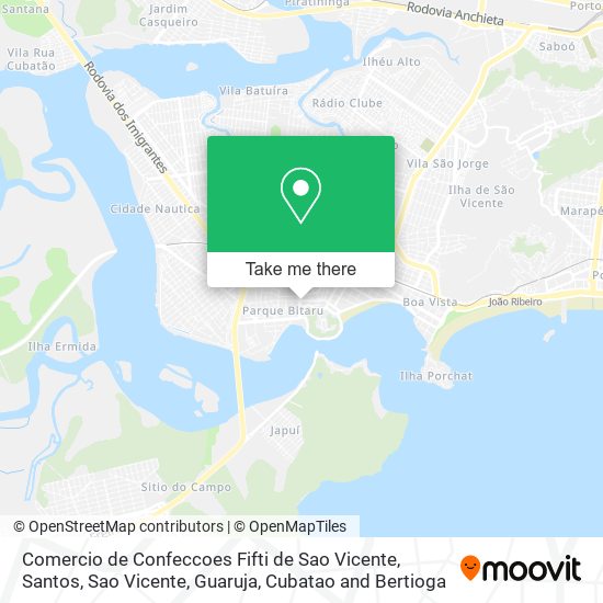 Comercio de Confeccoes Fifti de Sao Vicente map