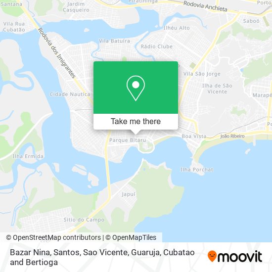Bazar Nina map