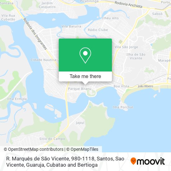 R. Marquês de São Vicente, 980-1118 map