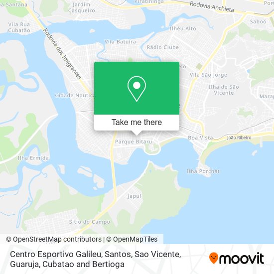 Centro Esportivo Galileu map