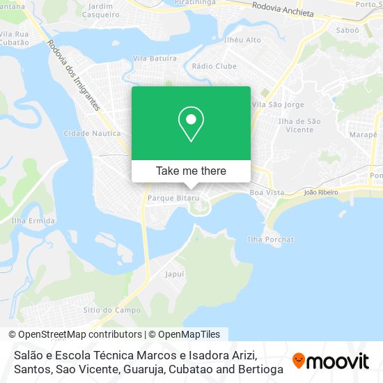 Mapa Salão e Escola Técnica Marcos e Isadora Arizi