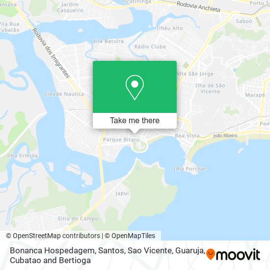 Bonanca Hospedagem map