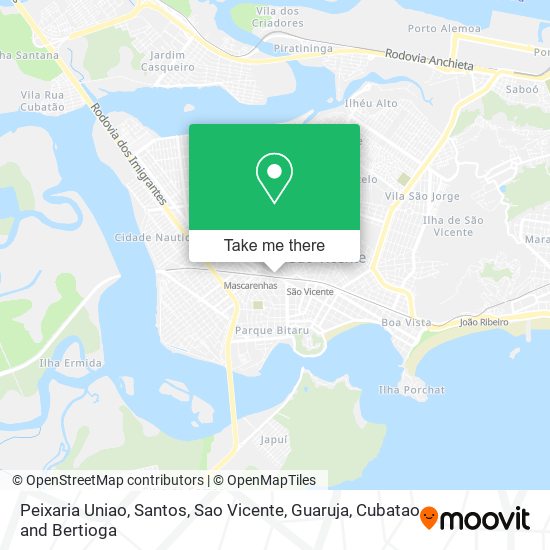 Peixaria Uniao map