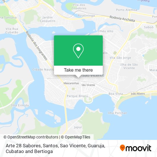 Arte 28 Sabores map