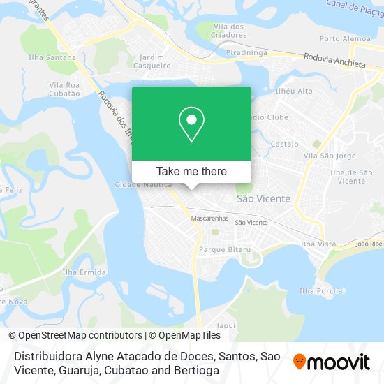 Distribuidora Alyne Atacado de Doces map