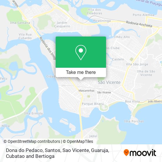 Dona do Pedaco map