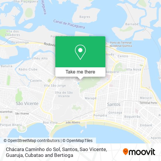 Chácara Caminho do Sol map