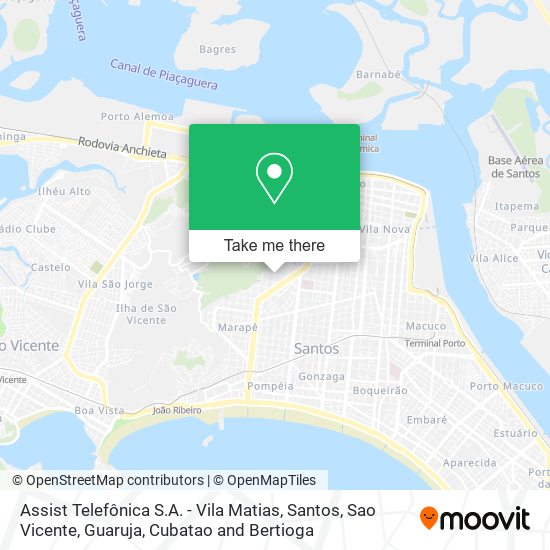 Assist Telefônica S.A. - Vila Matias map