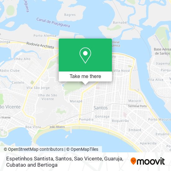 Espetinhos Santista map