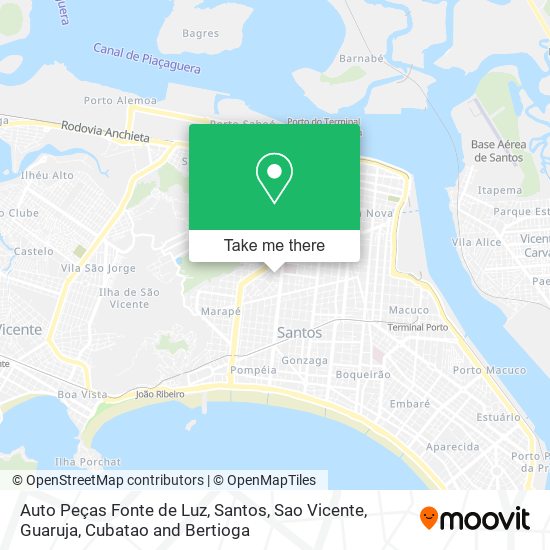 Auto Peças Fonte de Luz map