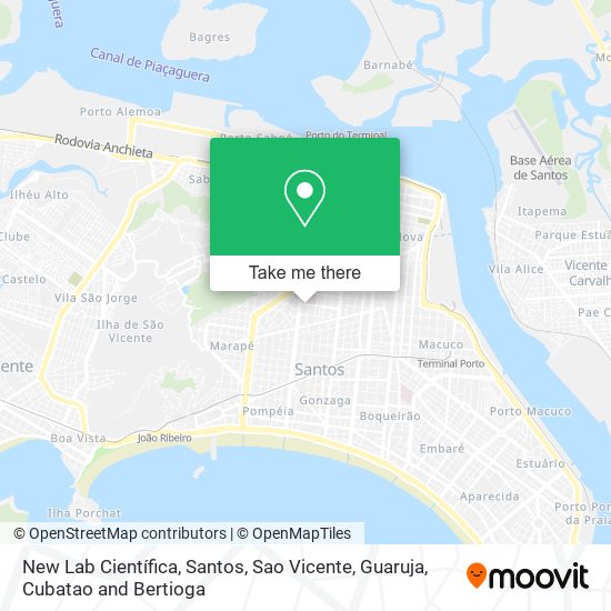 New Lab Científica map
