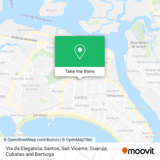 Via da Elegancia map