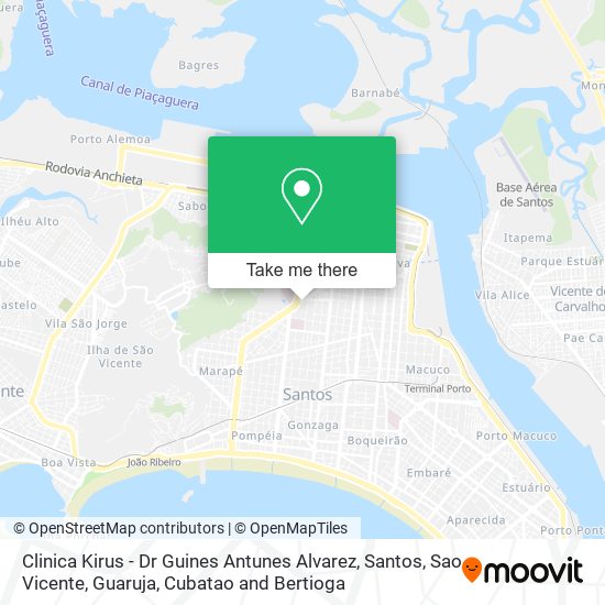 Clinica Kirus - Dr Guines Antunes Alvarez map