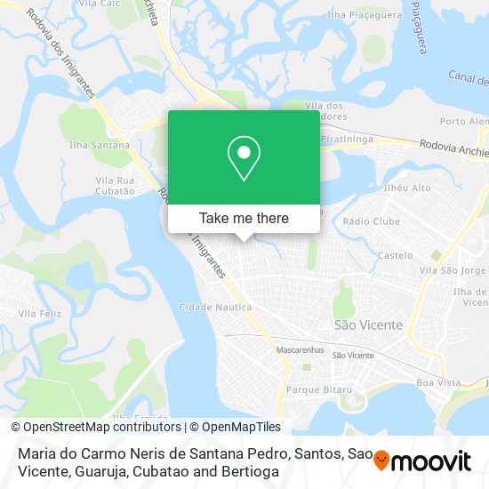 Maria do Carmo Neris de Santana Pedro map