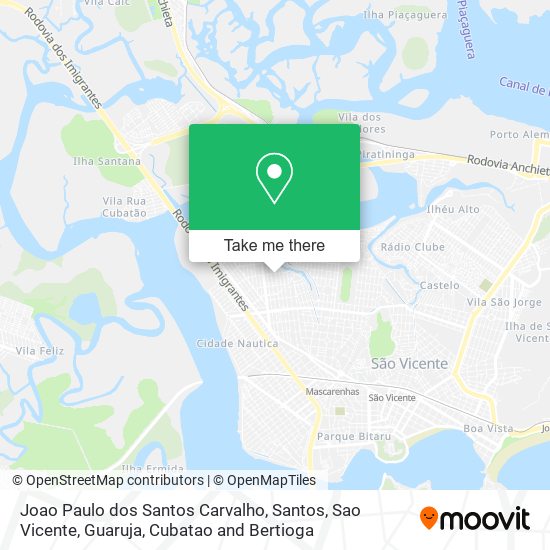Joao Paulo dos Santos Carvalho map
