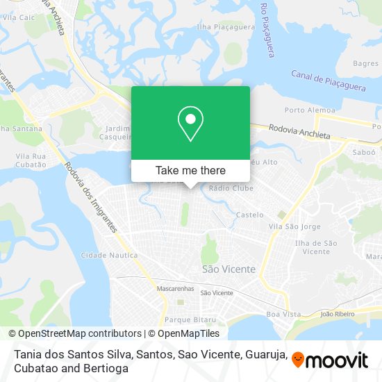 Tania dos Santos Silva map