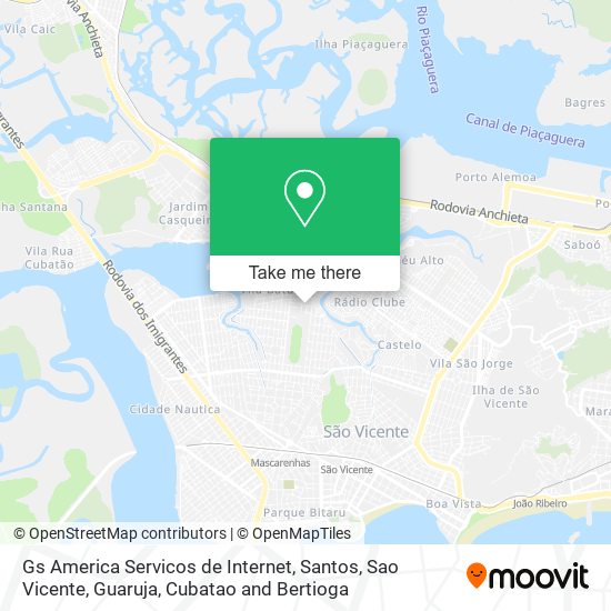 Gs America Servicos de Internet map