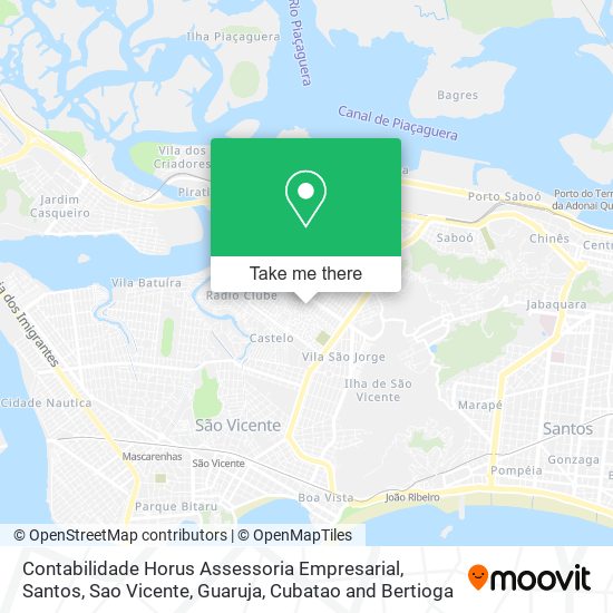 Mapa Contabilidade Horus Assessoria Empresarial