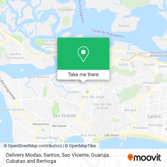 Delivery Modas map