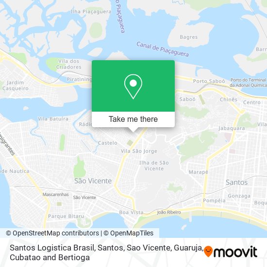 Santos Logistica Brasil map